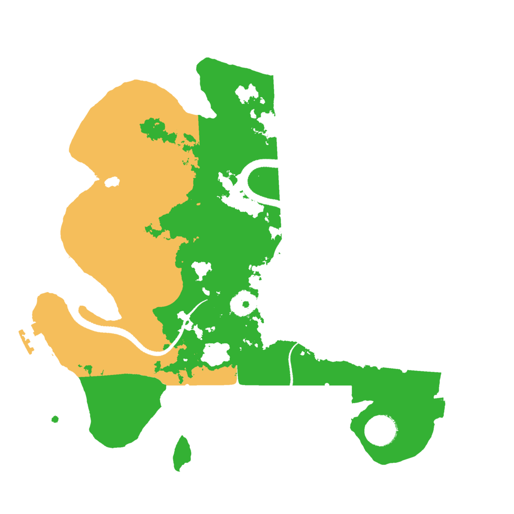 Biome Rust Map: Procedural Map, Size: 3000, Seed: 2073499132