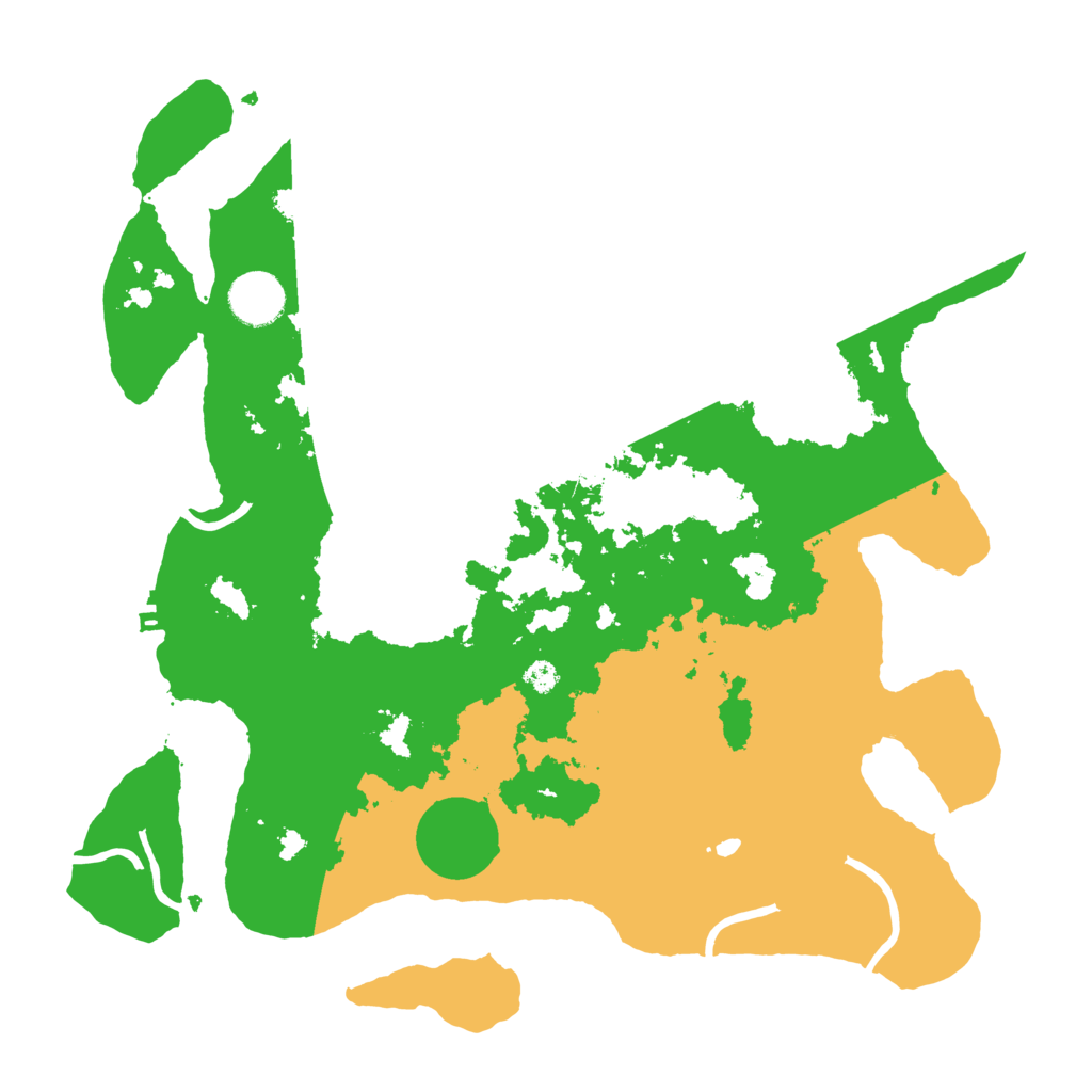 Biome Rust Map: Procedural Map, Size: 3500, Seed: 837312306