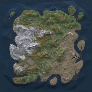 Thumbnail Rust Map: Procedural Map, Size: 3700, Seed: 1169150096, 15 Monuments