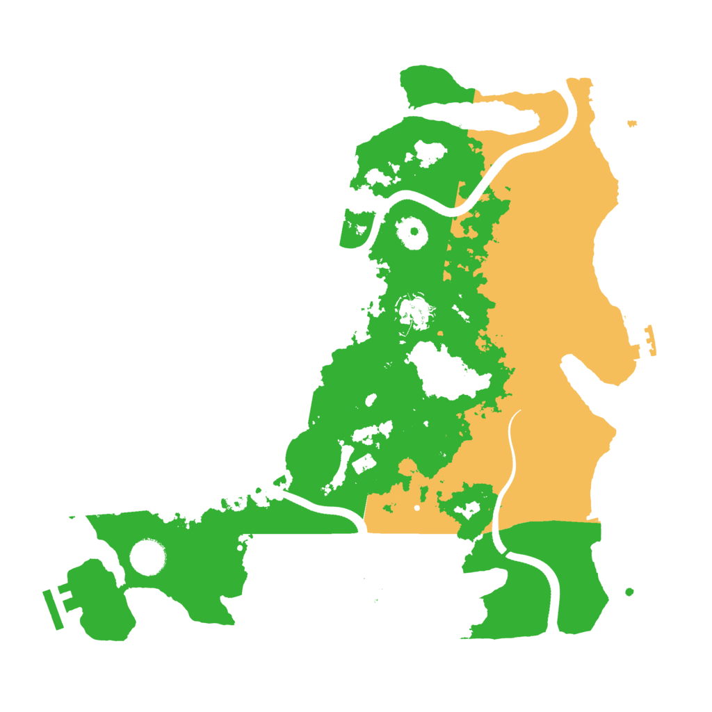 Biome Rust Map: Procedural Map, Size: 3500, Seed: 676699496