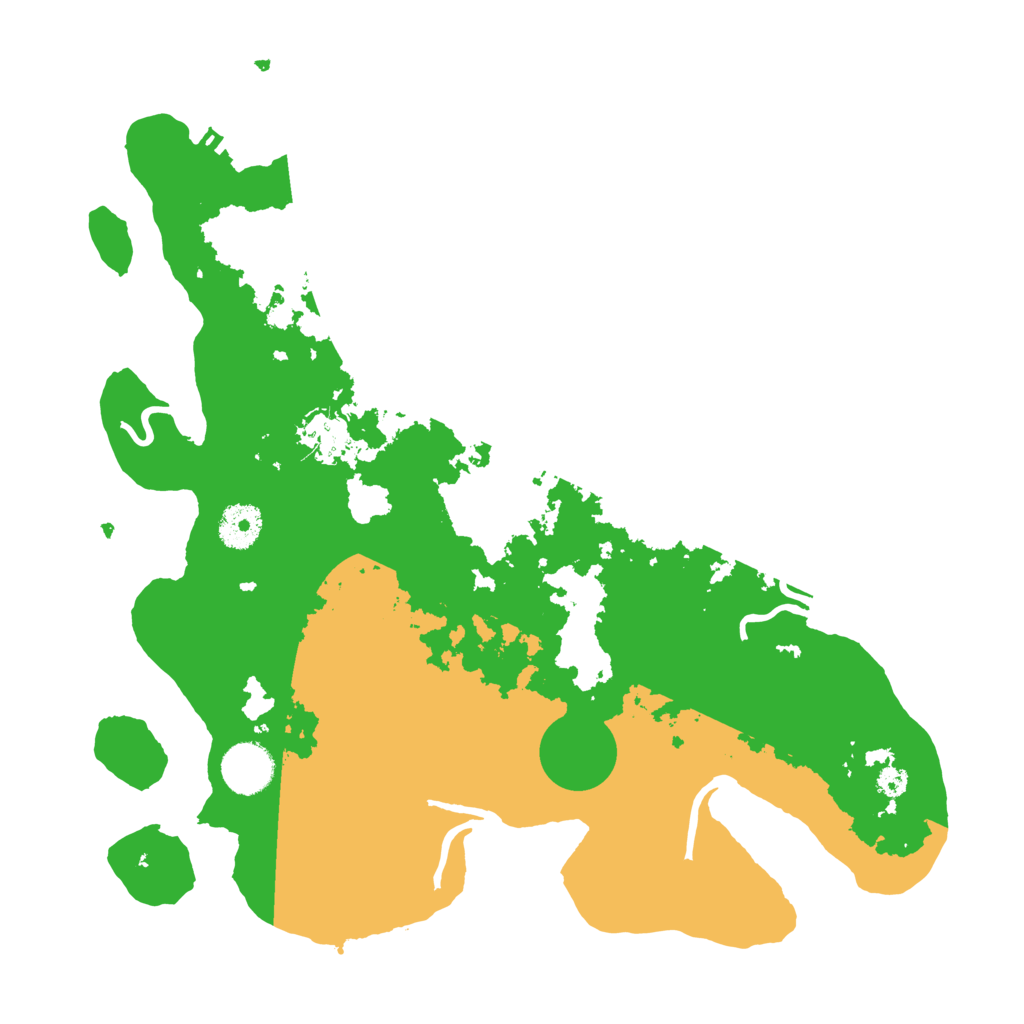 Biome Rust Map: Procedural Map, Size: 3500, Seed: 70100