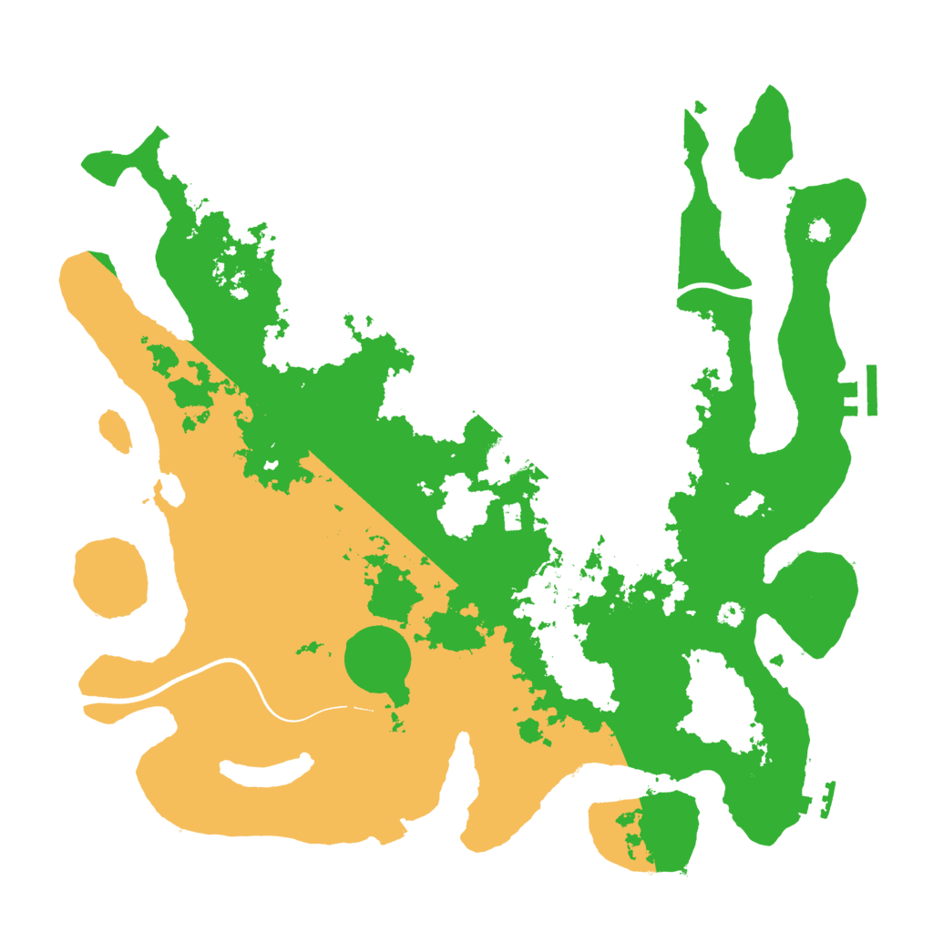 Biome Rust Map: Procedural Map, Size: 3700, Seed: 1007174061