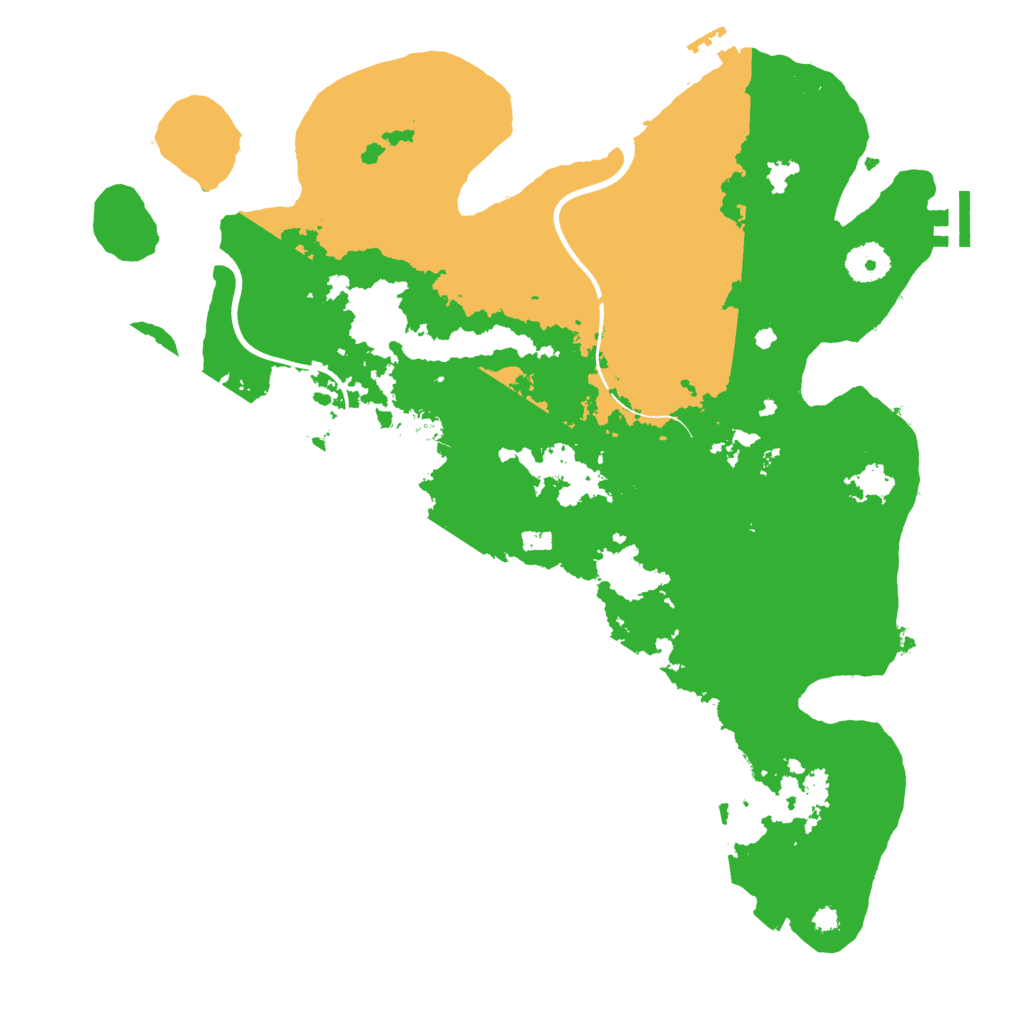 Biome Rust Map: Procedural Map, Size: 3700, Seed: 768329299