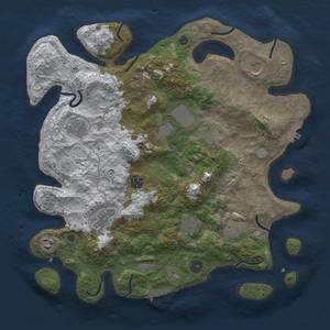 Thumbnail Rust Map: Procedural Map, Size: 3850, Seed: 847867336, 20 Monuments