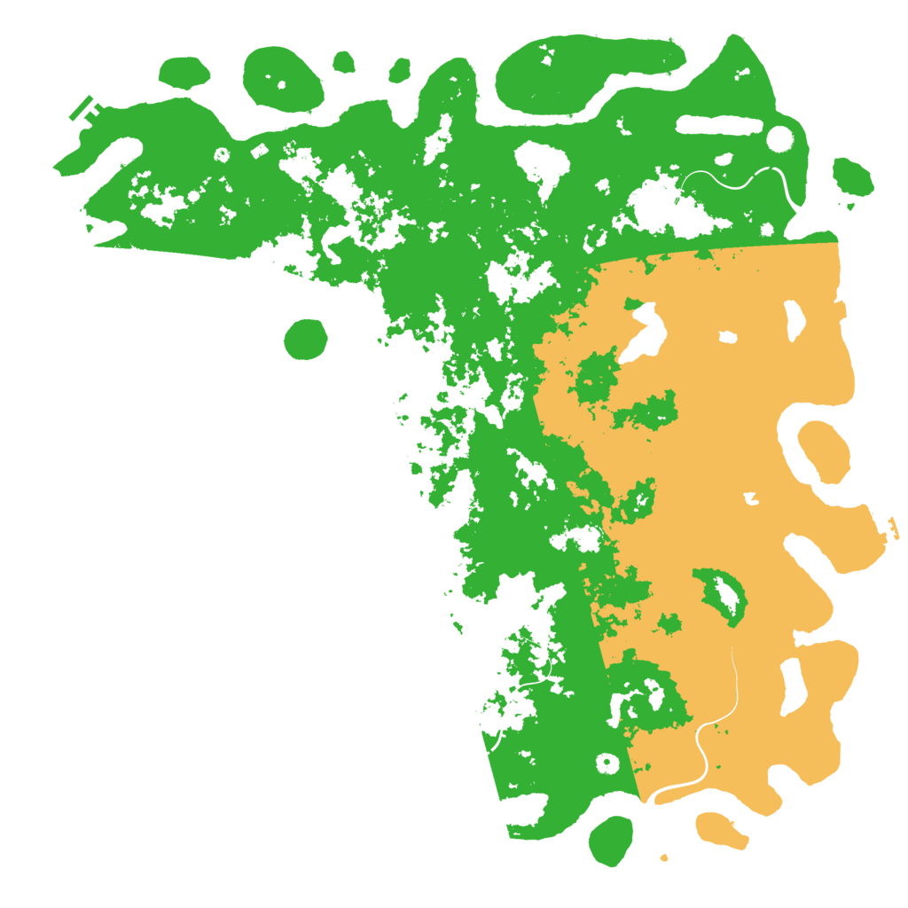 Biome Rust Map: Procedural Map, Size: 6000, Seed: 113856309