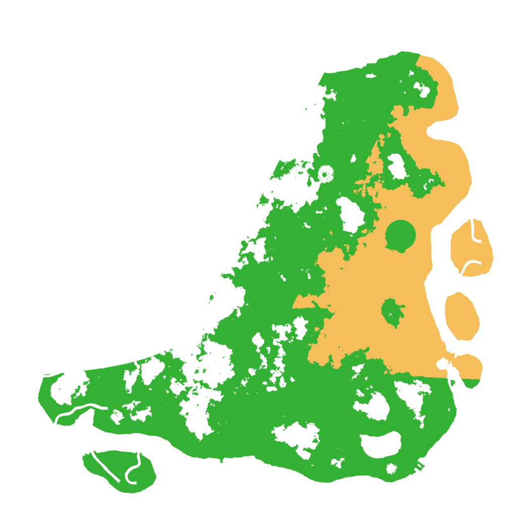 Biome Rust Map: Procedural Map, Size: 4500, Seed: 1396009717