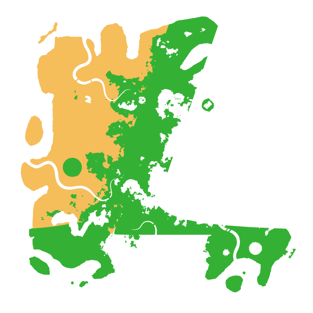 Biome Rust Map: Procedural Map, Size: 4350, Seed: 456515