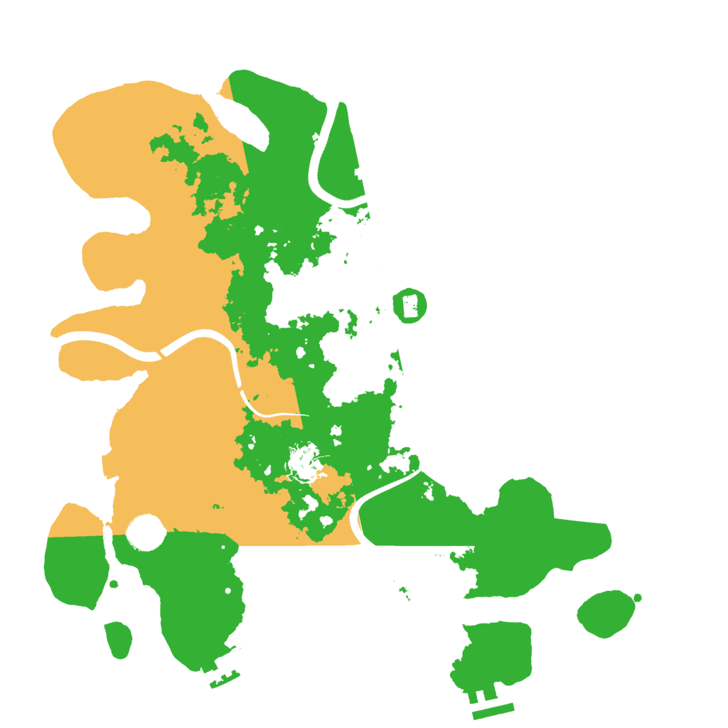 Biome Rust Map: Procedural Map, Size: 3500, Seed: 326991908