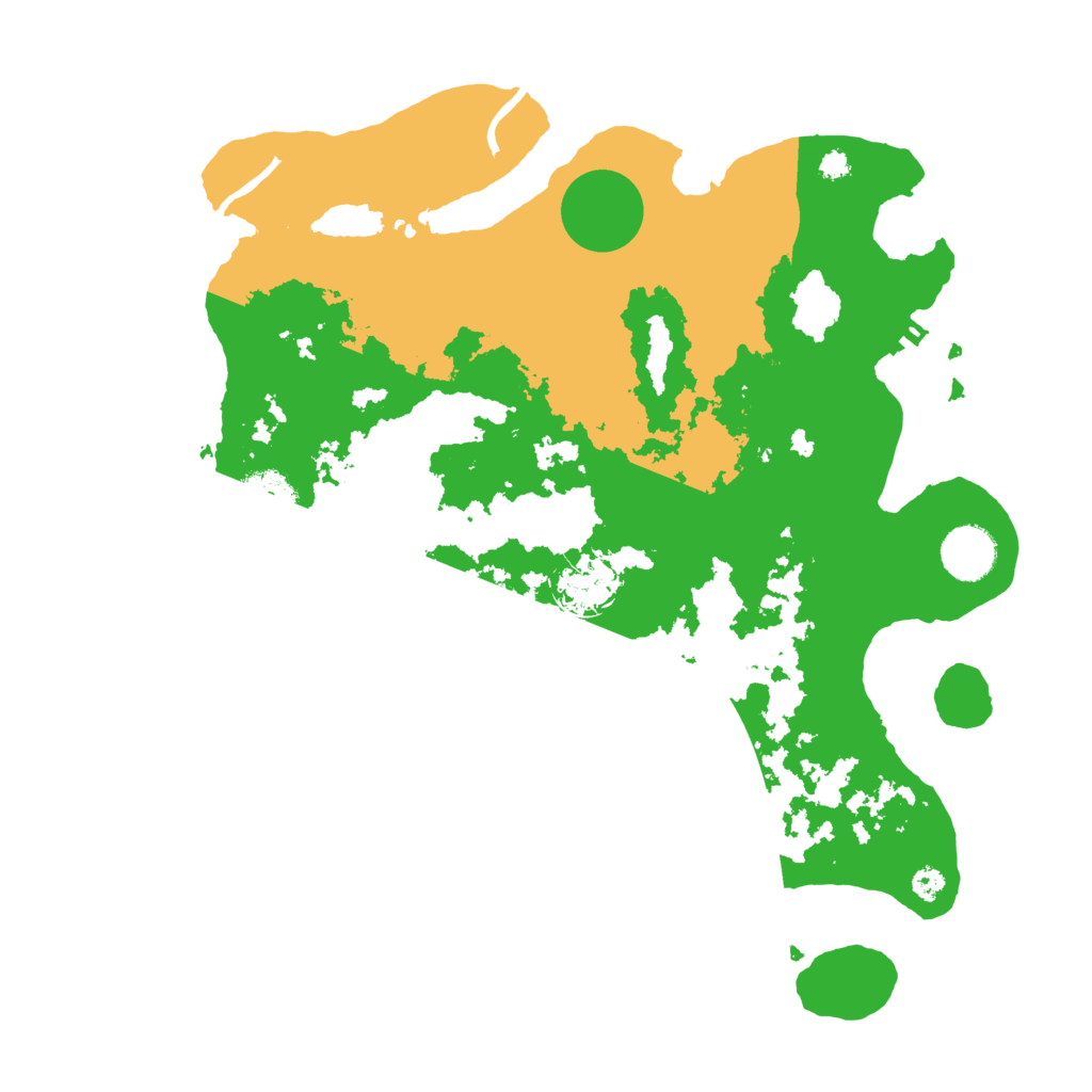 Biome Rust Map: Procedural Map, Size: 3500, Seed: 1027