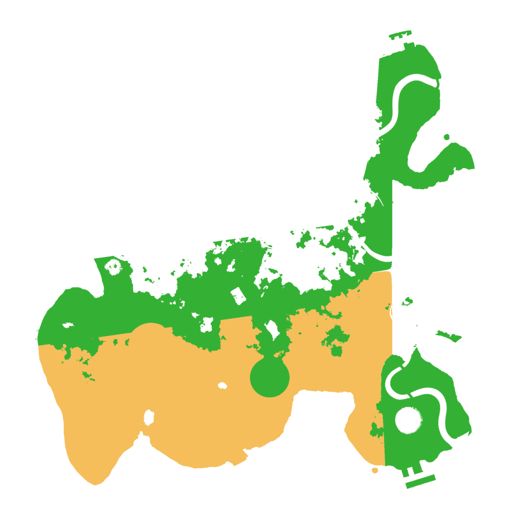 Biome Rust Map: Procedural Map, Size: 3500, Seed: 4781846