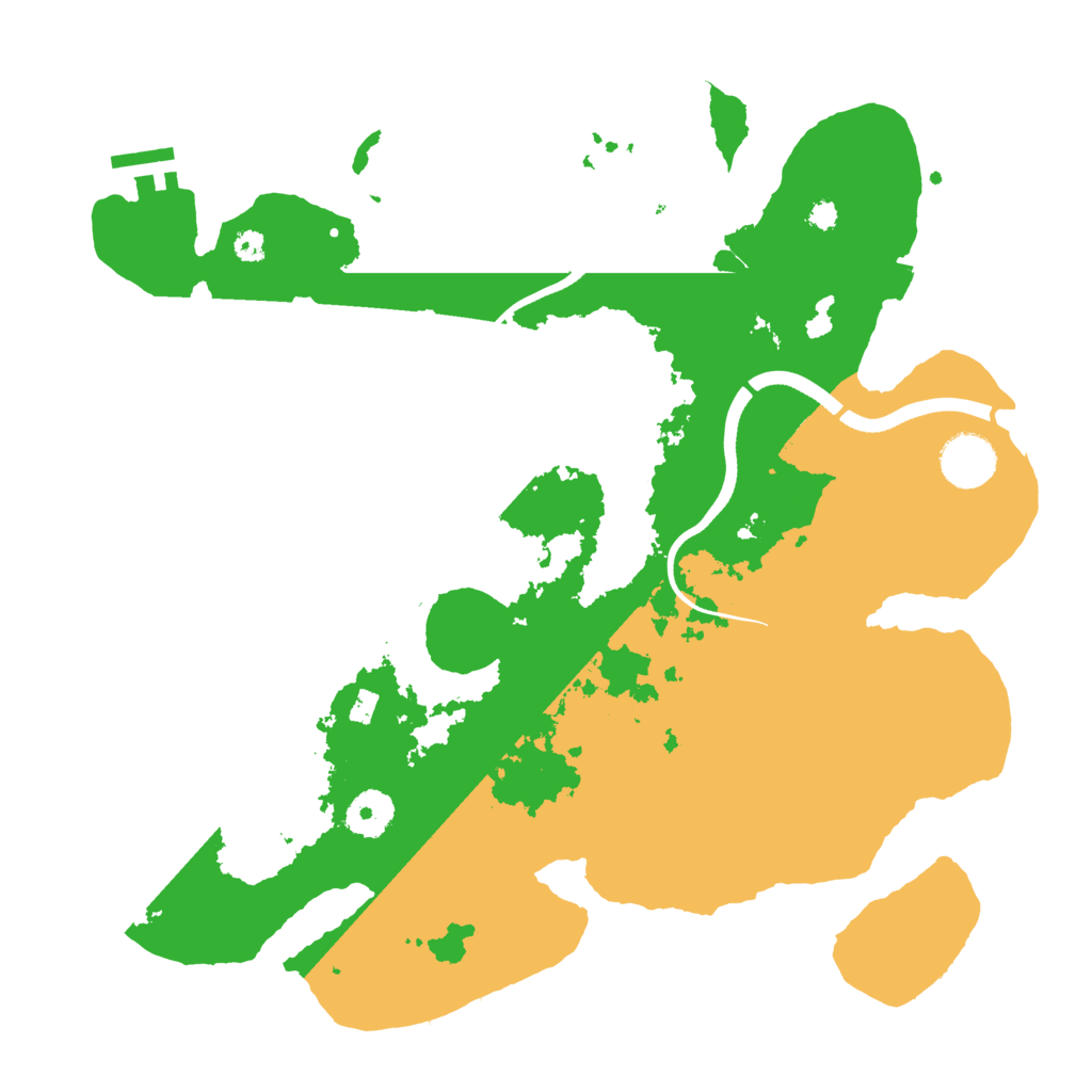 Biome Rust Map: Procedural Map, Size: 3500, Seed: 946771096