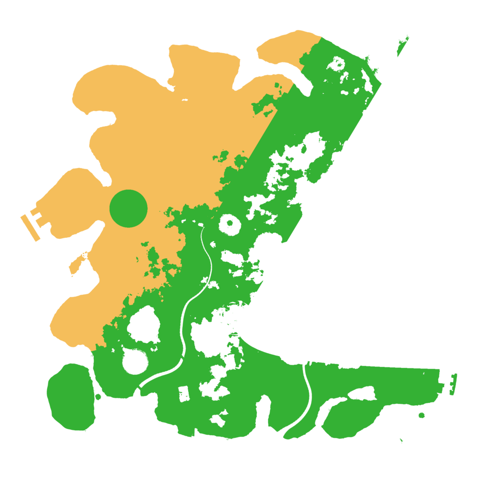 Biome Rust Map: Procedural Map, Size: 3500, Seed: 656141