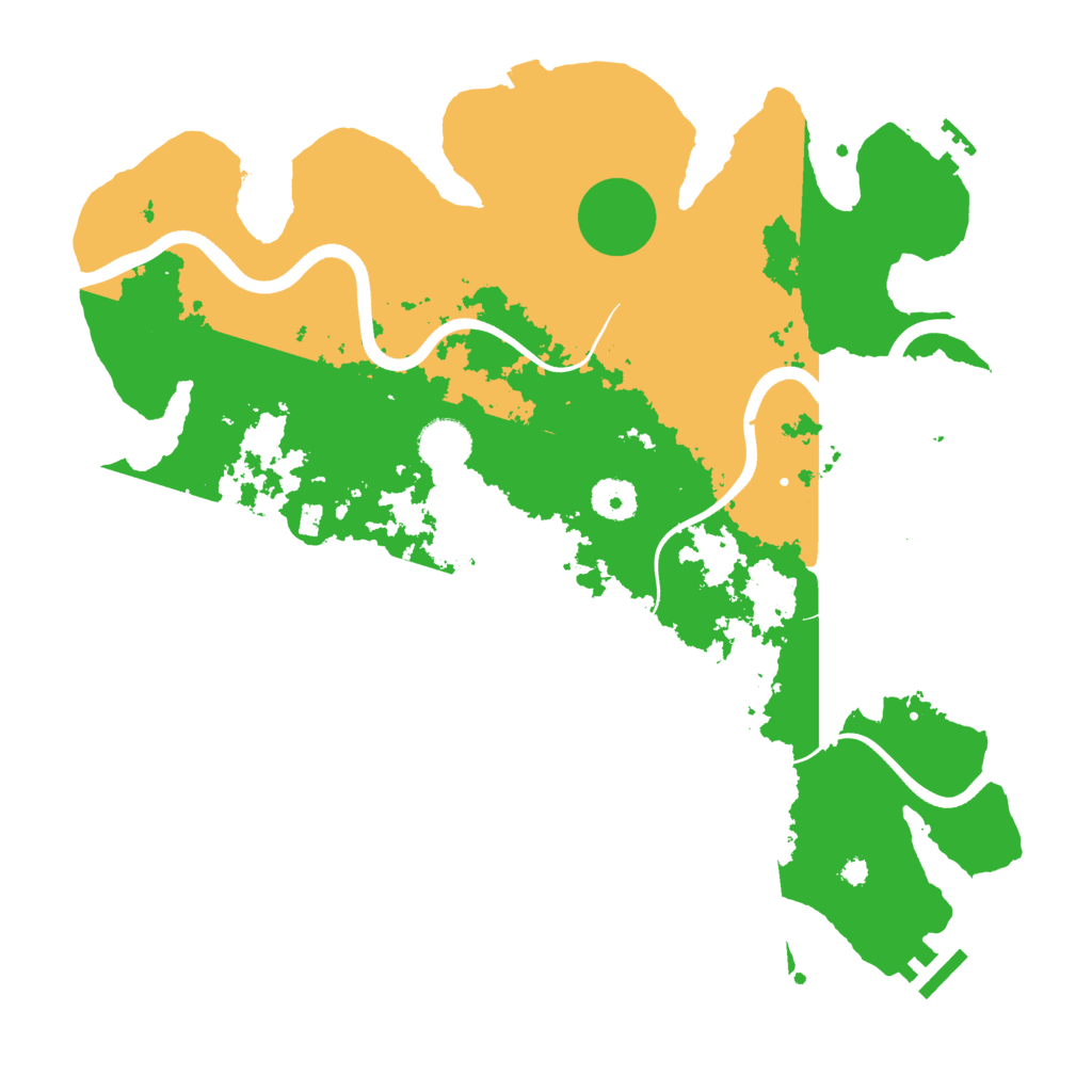 Biome Rust Map: Procedural Map, Size: 3700, Seed: 33523507