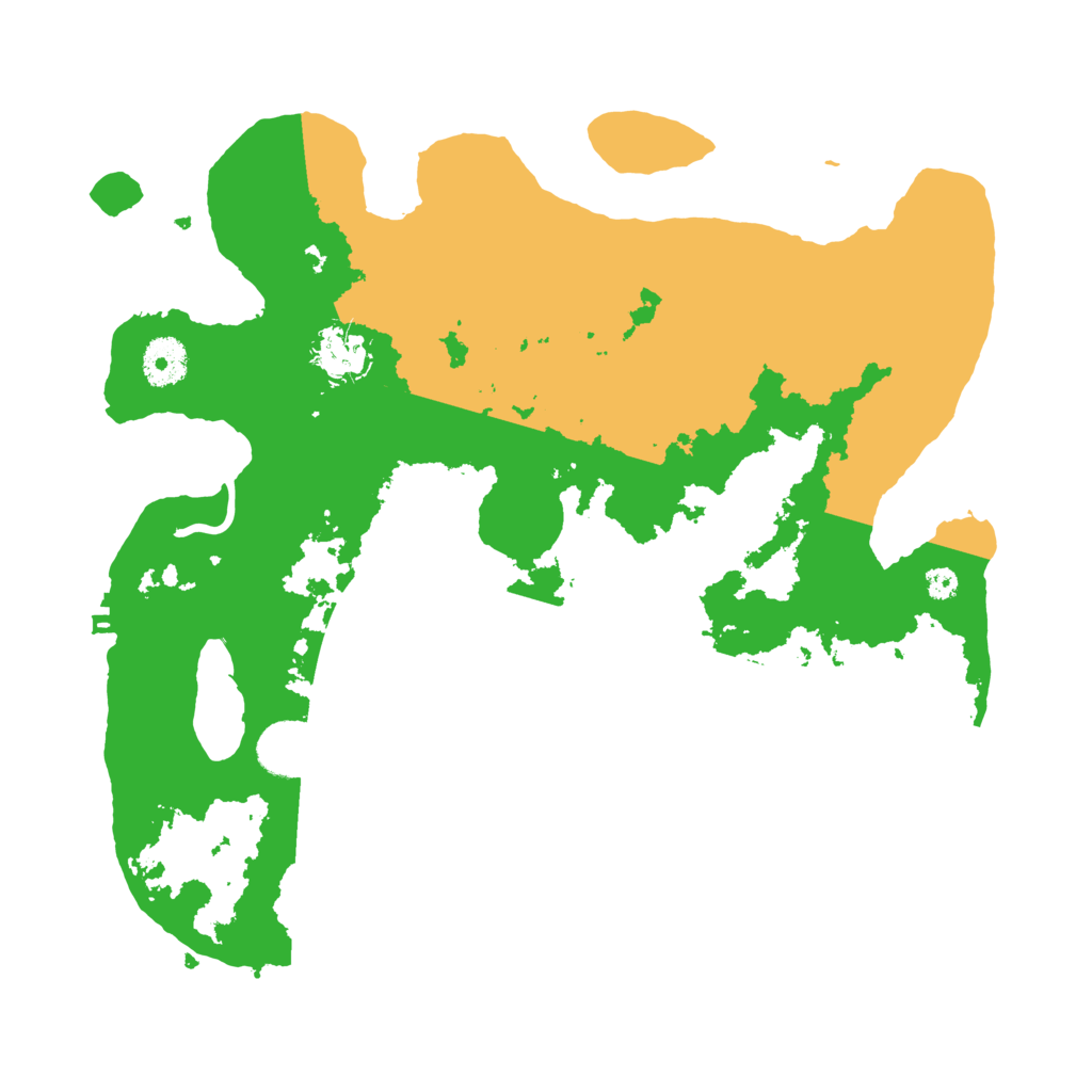 Biome Rust Map: Procedural Map, Size: 3500, Seed: 58393958