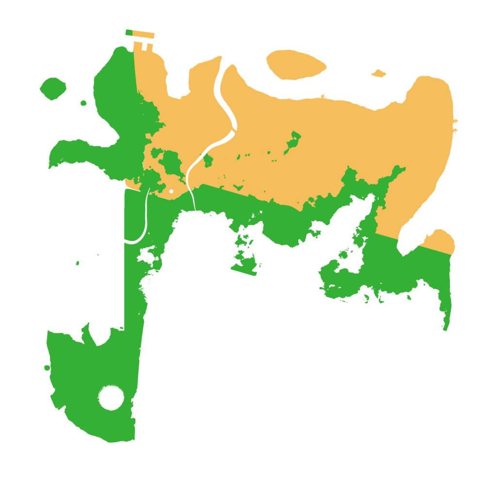 Biome Rust Map: Procedural Map, Size: 3500, Seed: 58393958