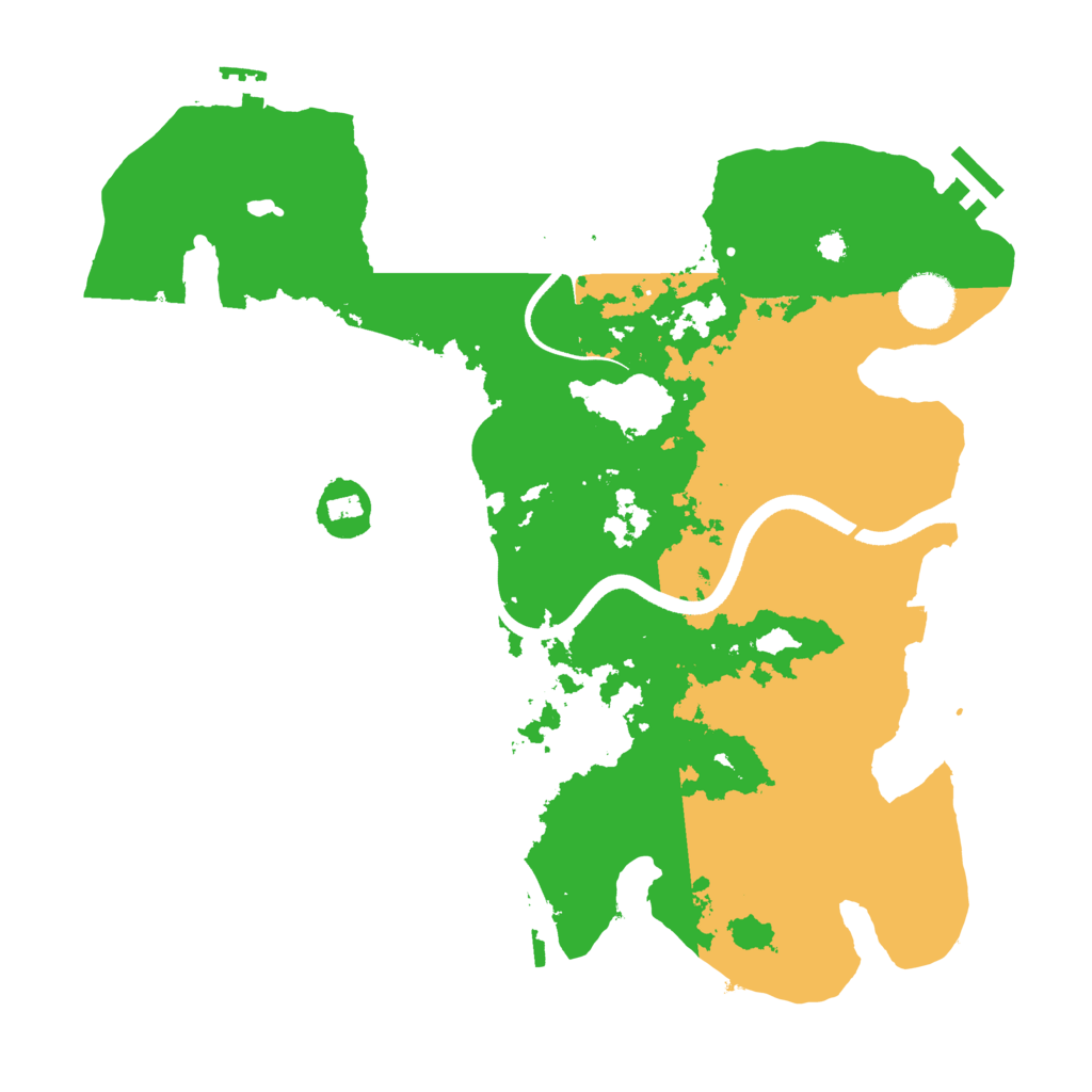 Biome Rust Map: Procedural Map, Size: 3500, Seed: 20220586
