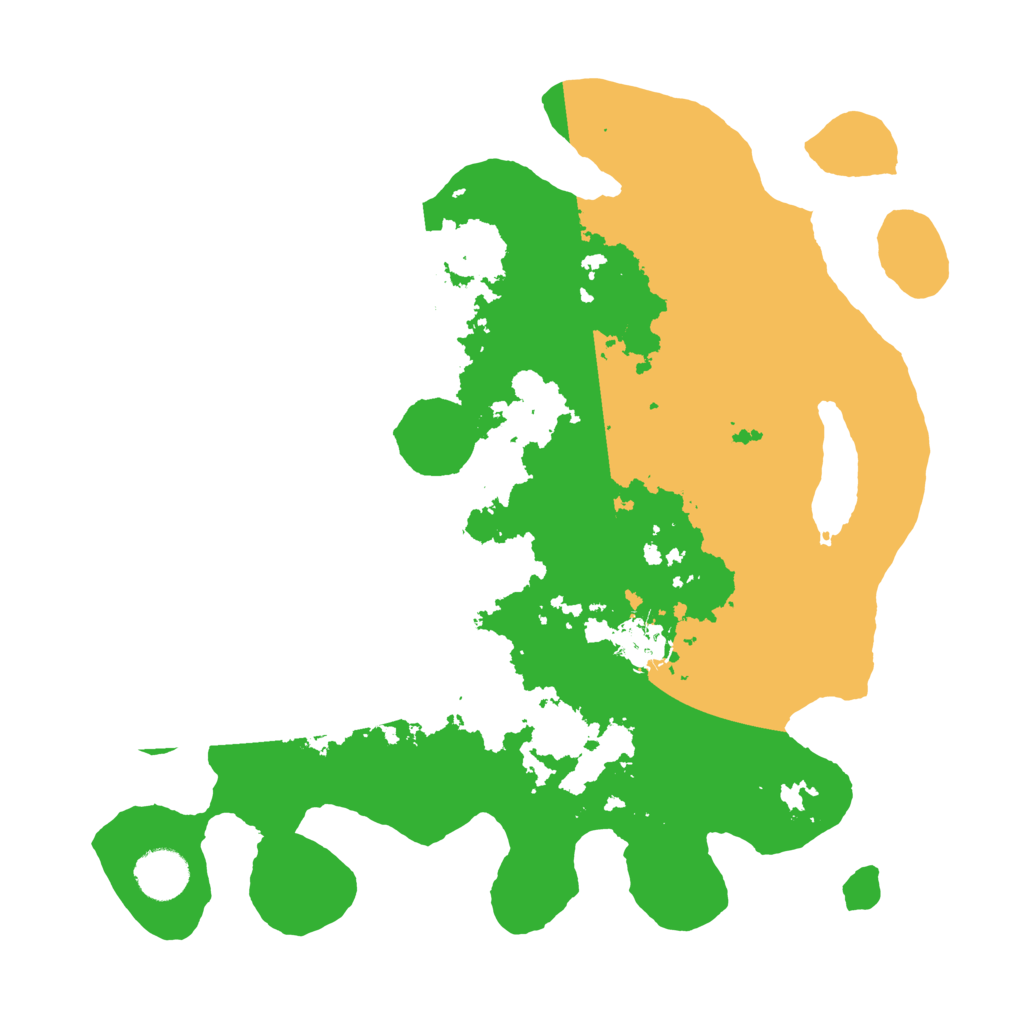 Biome Rust Map: Barren, Size: 3500, Seed: 2022