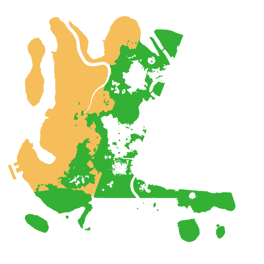 Biome Rust Map: Procedural Map, Size: 3500, Seed: 23522
