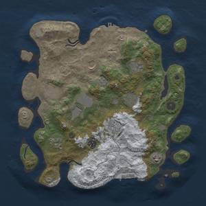 Thumbnail Rust Map: Procedural Map, Size: 3500, Seed: 519060069, 19 Monuments