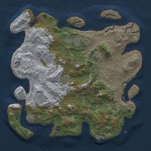 Thumbnail Rust Map: Procedural Map, Size: 4250, Seed: 698008, 16 Monuments