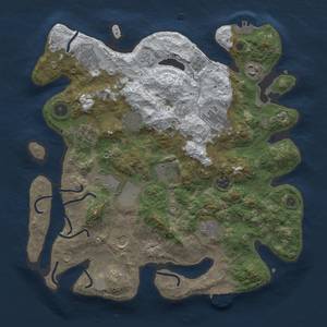 Thumbnail Rust Map: Procedural Map, Size: 3700, Seed: 620903925, 20 Monuments