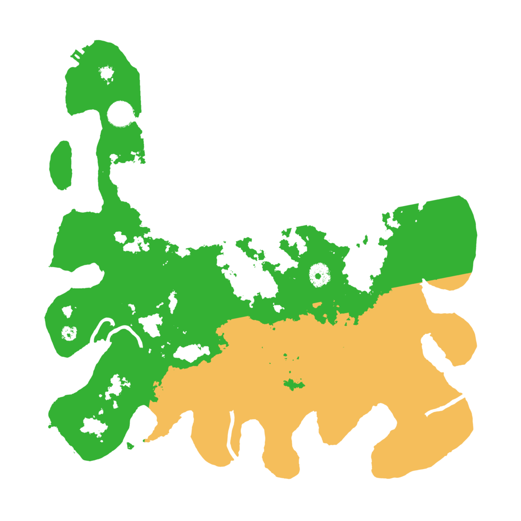 Biome Rust Map: Procedural Map, Size: 3500, Seed: 70123