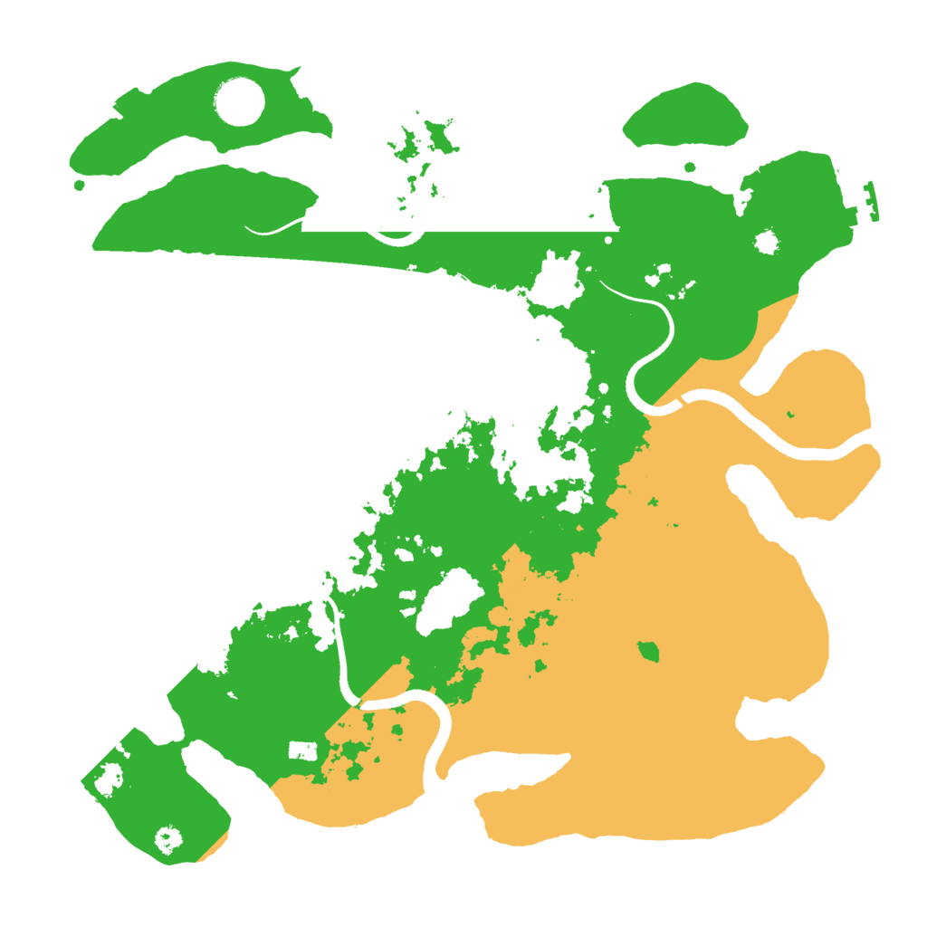 Biome Rust Map: Procedural Map, Size: 3500, Seed: 61092940