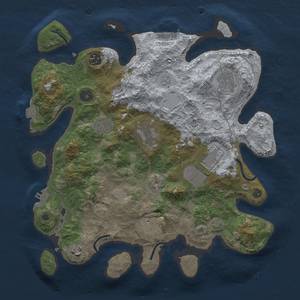 Thumbnail Rust Map: Procedural Map, Size: 3500, Seed: 1817655835, 15 Monuments