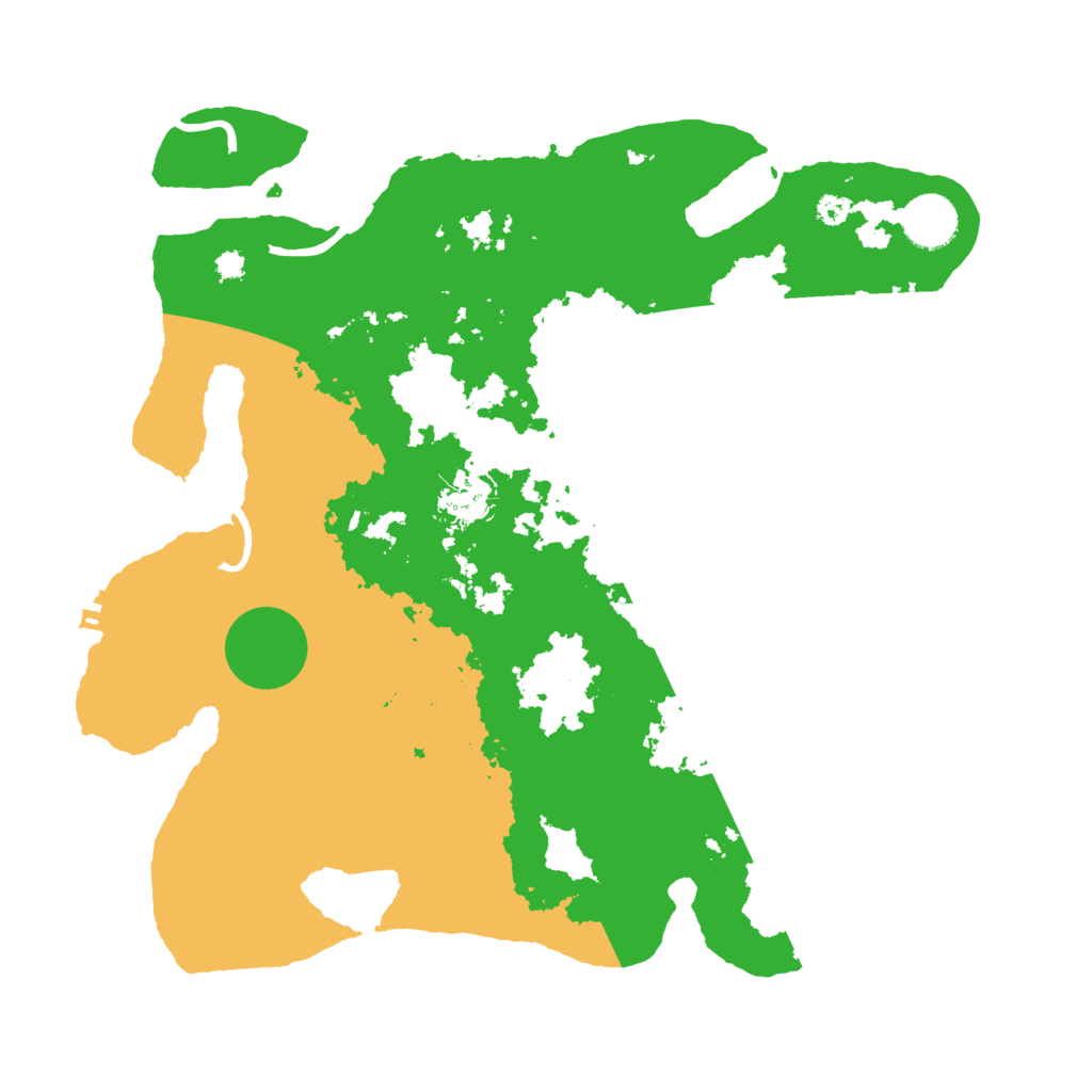 Biome Rust Map: Procedural Map, Size: 3500, Seed: 564196