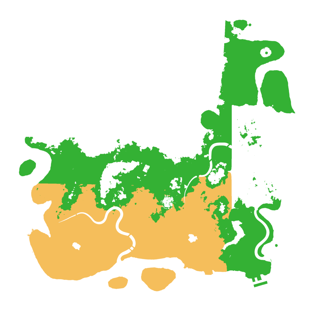 Biome Rust Map: Procedural Map, Size: 4500, Seed: 17293145