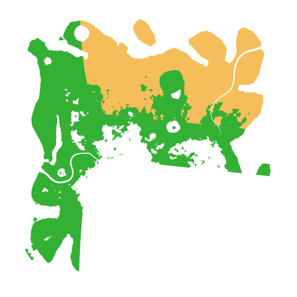 Biome Rust Map: Procedural Map, Size: 3500, Seed: 119661976