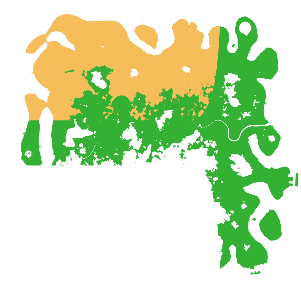 Biome Rust Map: Procedural Map, Size: 4500, Seed: 81237265