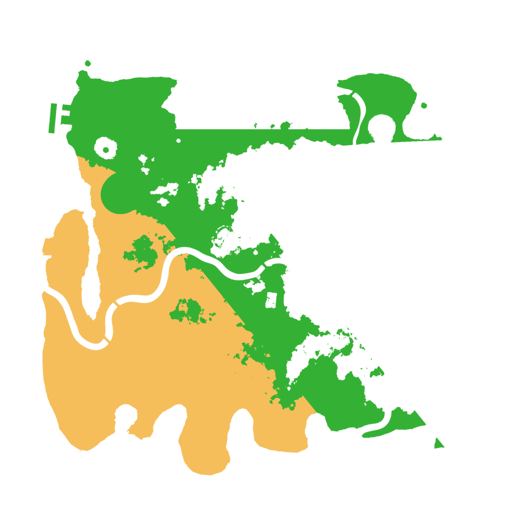 Biome Rust Map: Procedural Map, Size: 3500, Seed: 2073025206