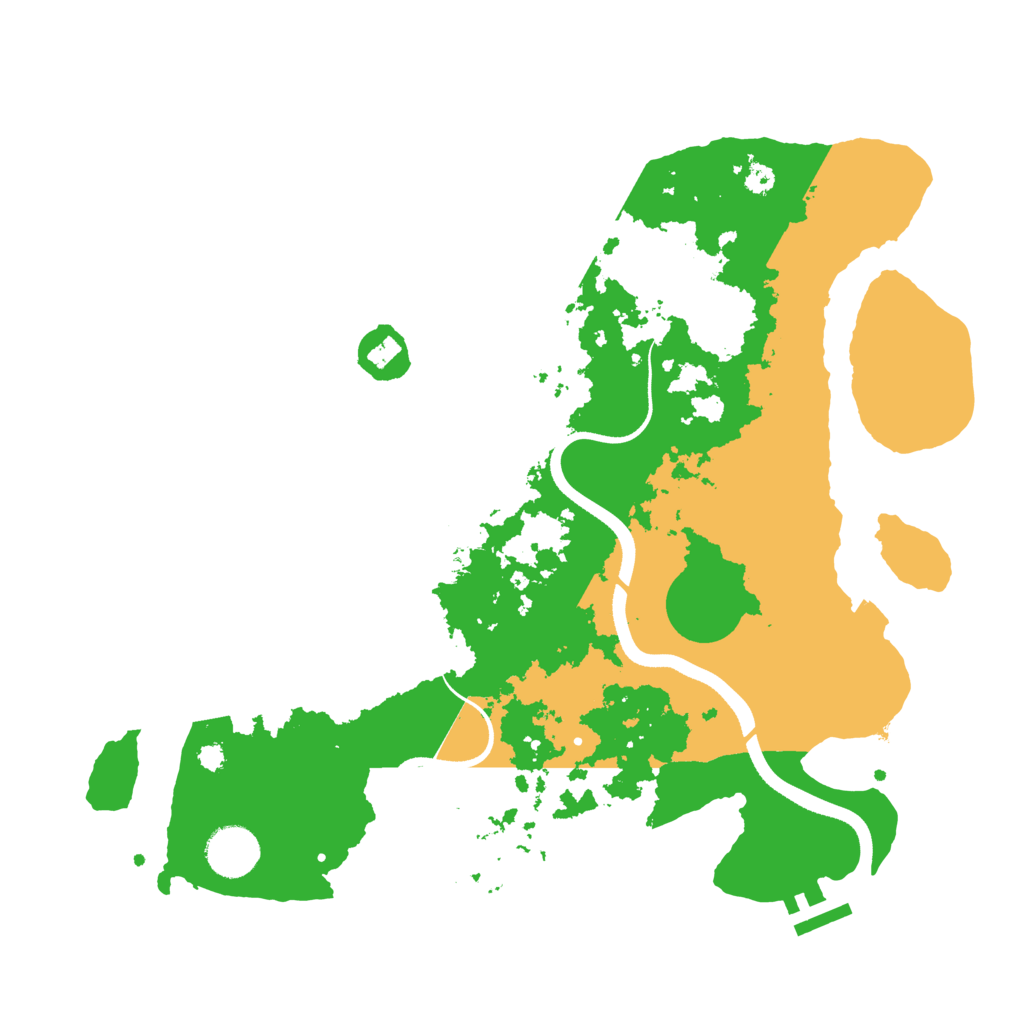Biome Rust Map: Procedural Map, Size: 3500, Seed: 68483040