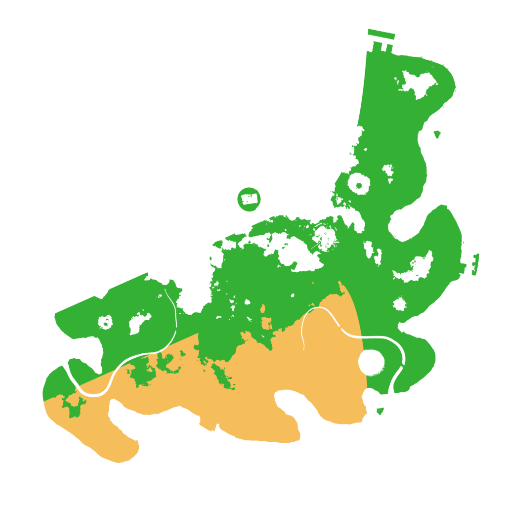 Biome Rust Map: Procedural Map, Size: 3500, Seed: 1687763625