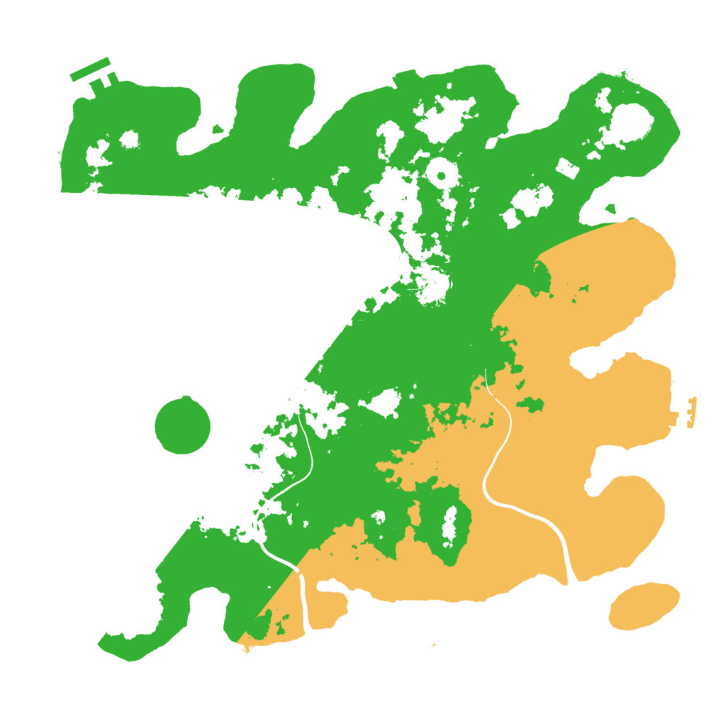Biome Rust Map: Procedural Map, Size: 3500, Seed: 355807573