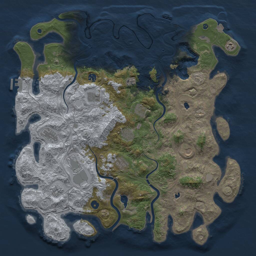 Rust Map: Procedural Map, Size: 4700, Seed: 159, 17 Monuments