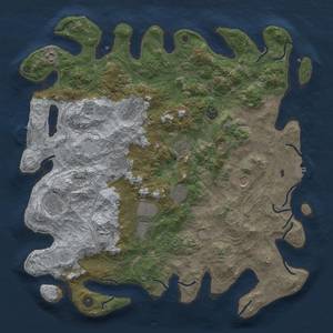 Thumbnail Rust Map: Procedural Map, Size: 4500, Seed: 73852225, 17 Monuments