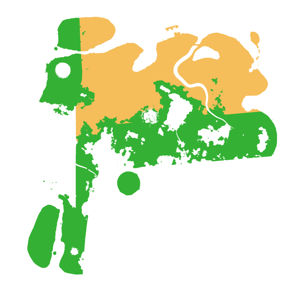 Biome Rust Map: Procedural Map, Size: 3500, Seed: 4726