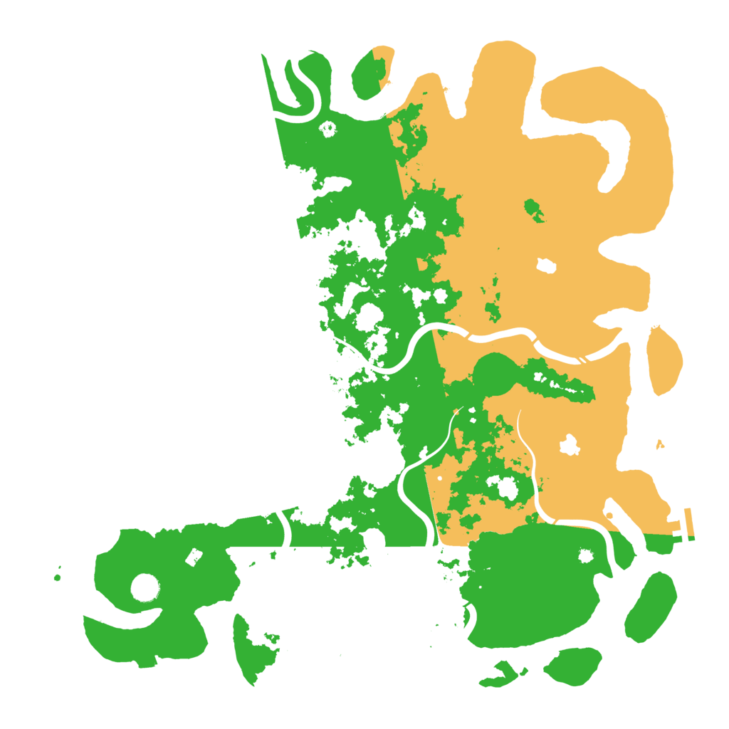 Biome Rust Map: Procedural Map, Size: 4500, Seed: 80522284