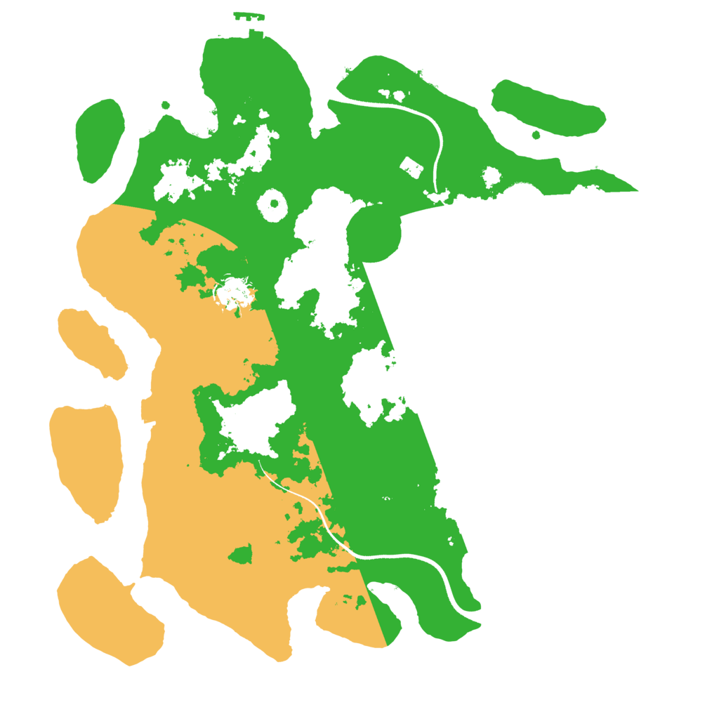 Biome Rust Map: Procedural Map, Size: 3500, Seed: 3048
