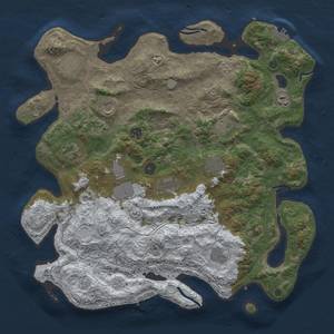 Thumbnail Rust Map: Procedural Map, Size: 4250, Seed: 1154886455, 20 Monuments