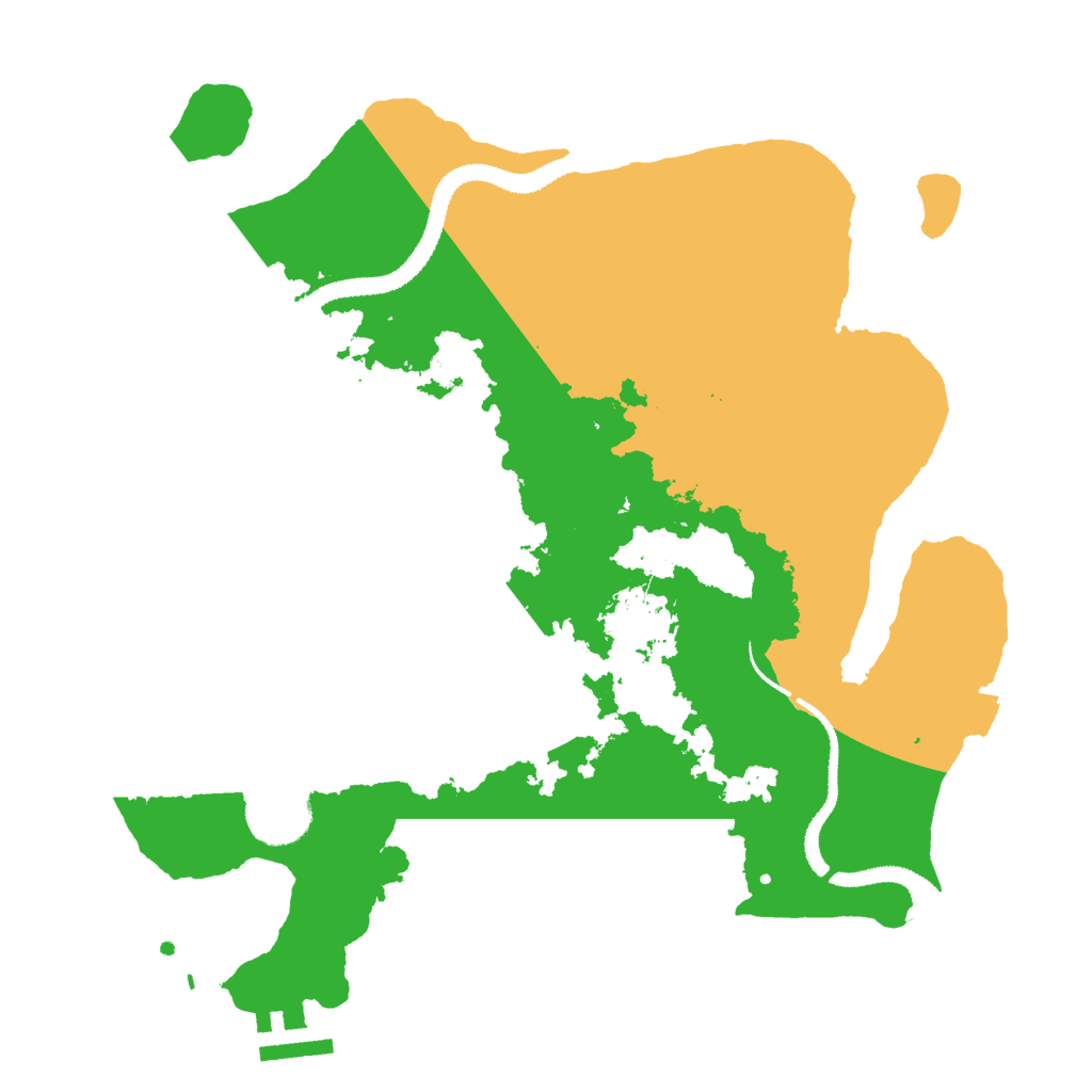 Biome Rust Map: Procedural Map, Size: 3000, Seed: 282719624