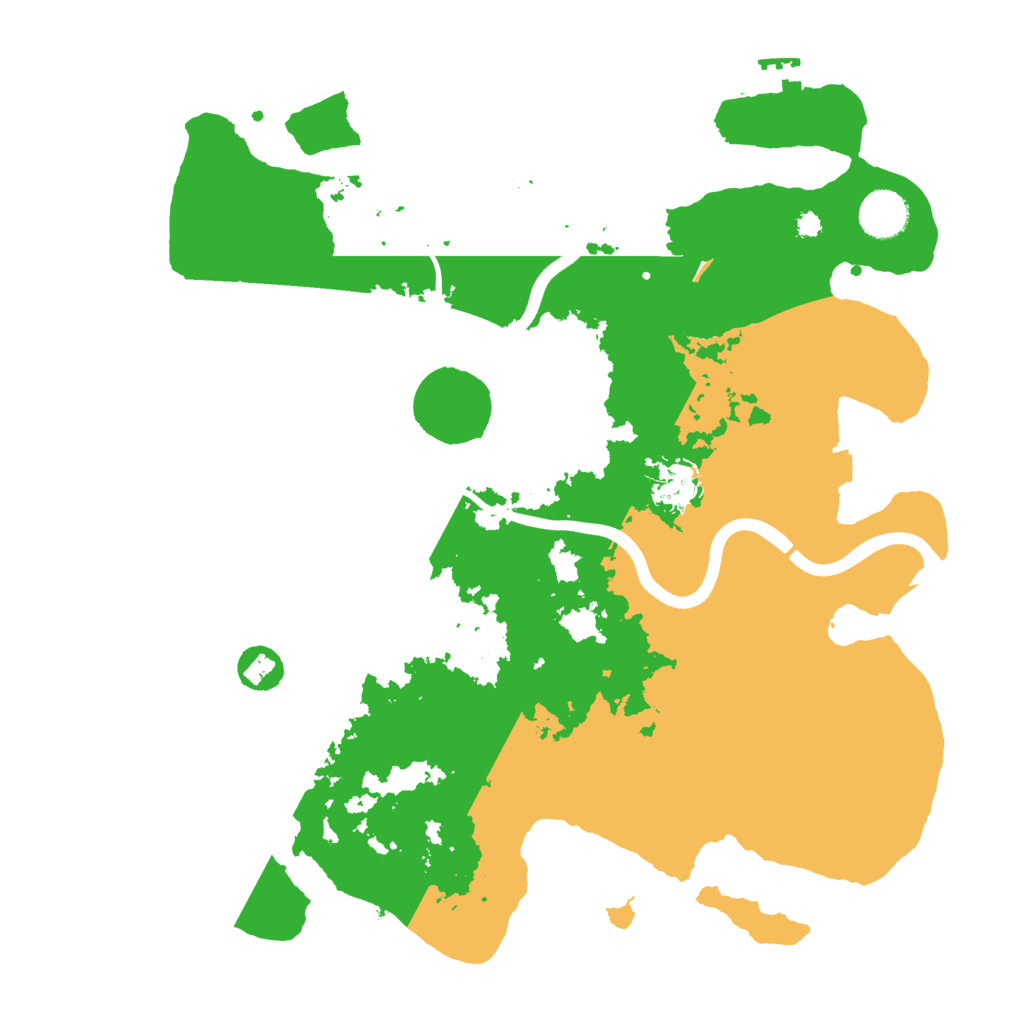 Biome Rust Map: Procedural Map, Size: 3696, Seed: 519074237