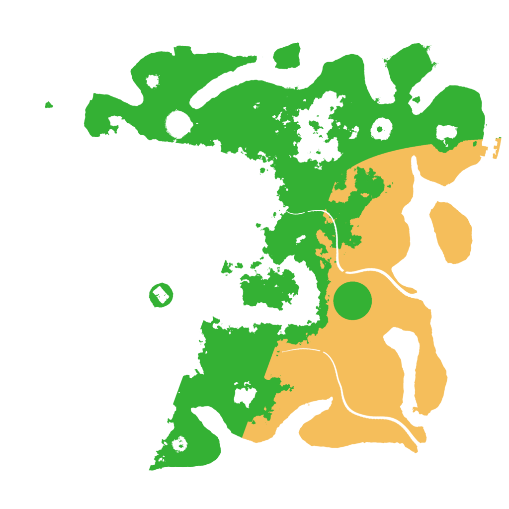 Biome Rust Map: Procedural Map, Size: 3500, Seed: 144543317
