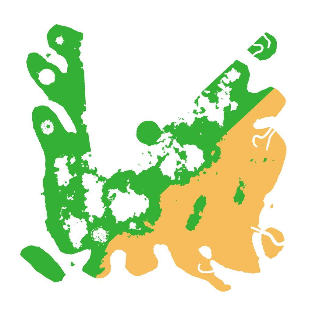 Biome Rust Map: Procedural Map, Size: 3500, Seed: 214007