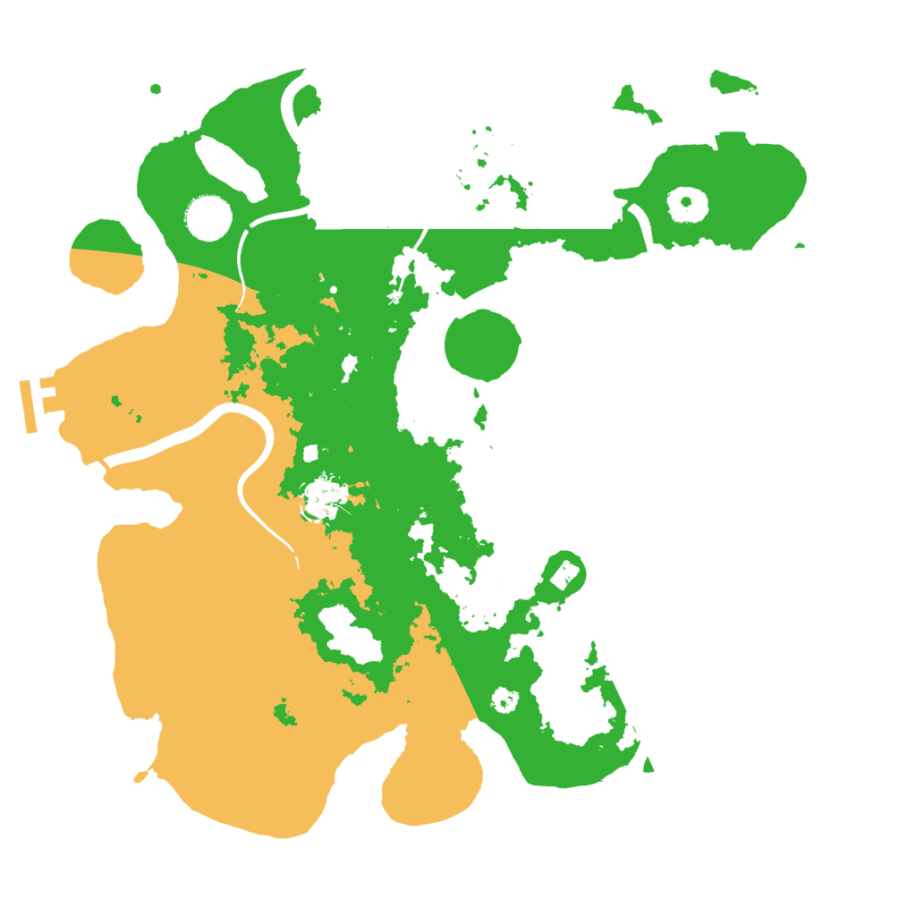 Biome Rust Map: Procedural Map, Size: 3500, Seed: 996901112