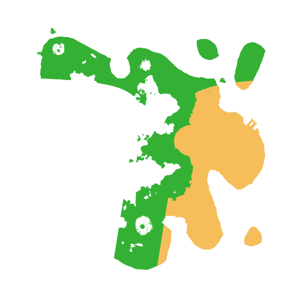 Biome Rust Map: Procedural Map, Size: 2500, Seed: 387789004