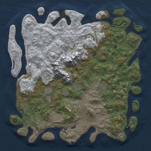 Thumbnail Rust Map: Procedural Map, Size: 5000, Seed: 1619256138, 20 Monuments