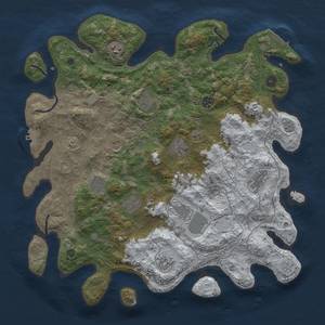 Thumbnail Rust Map: Procedural Map, Size: 4250, Seed: 1604598677, 20 Monuments